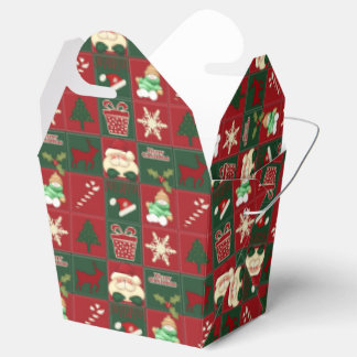 Christmas Blocks-PARTY FAVOR BOX, take out box