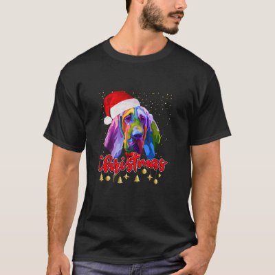 Christmas Bloodhound Dog Pop Art Christmas Pajama  T-Shirt