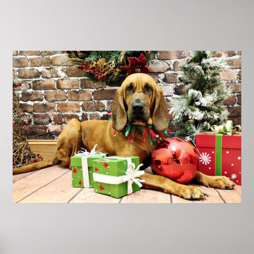Christmas _ Bloodhound _ Penney Poster