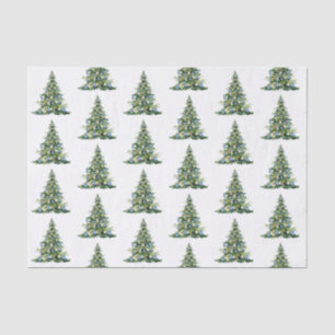 Christmas Blue Ginger Jars Tissue Paper