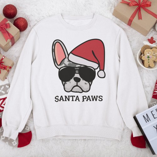 Christmas Blue Merle French Bulldog Sweatshirt