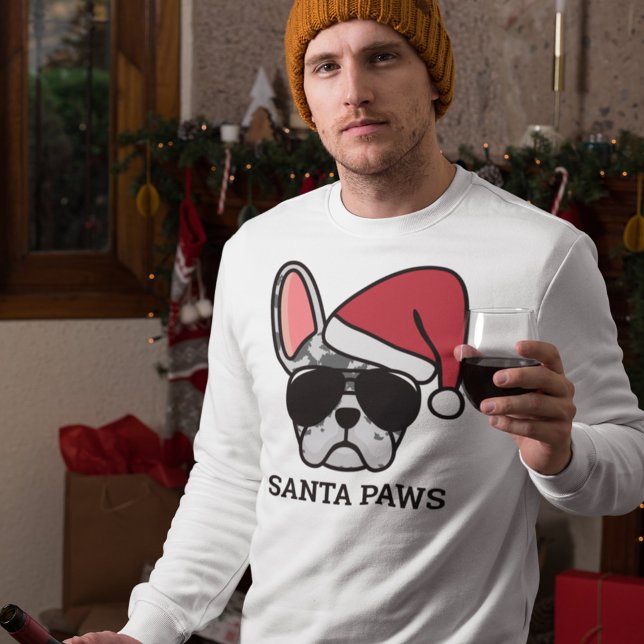 Christmas Blue Merle French Bulldog Sweatshirt (Creator Uploaded)