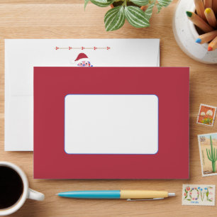 Christmas BlueBird Candy Cage Envelope