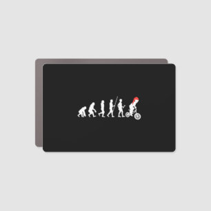 Christmas BMX Bikers Evolution Art Gift Ideas Car Magnet