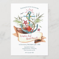 Christmas Boat Parade Anchor Invitation