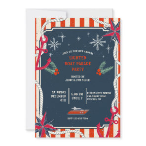 Christmas Boat Parade Invitation
