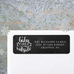 Christmas Boho Chalkboard Return Address Label<br><div class="desc">Festive Boho Christmas holidays return address labels for you to personalize with your family name and address details on a chalkboard background. Designed by Thisisnotme©</div>