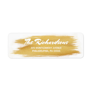 Christmas Bold Hand-Lettered Return Address Label