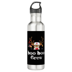 christmas boo boo crew Reindeer Nurse Stainless Steel Water Bottle