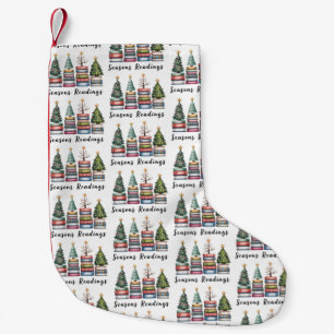 Christmas Book Lover Teacher Reading Season Xmas Small Christmas Stocking