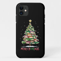 Christmas Book Lover Tree Librarian Merry Bookmas