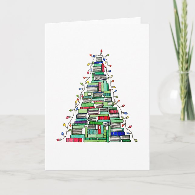 Christmas Book Tree 2017 Holiday Card (Front)