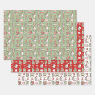 Christmas books for bookworms holiday design wrapping paper sheets