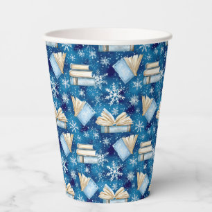 Christmas Books Paper Cups
