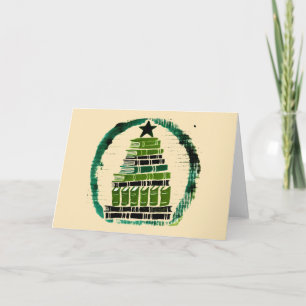Christmas Books Tree                               Card