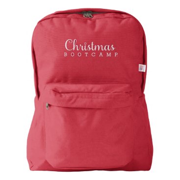 Christmas Bootcamp Backpacks | Red Christmas Bootcamp Backpacks | Red