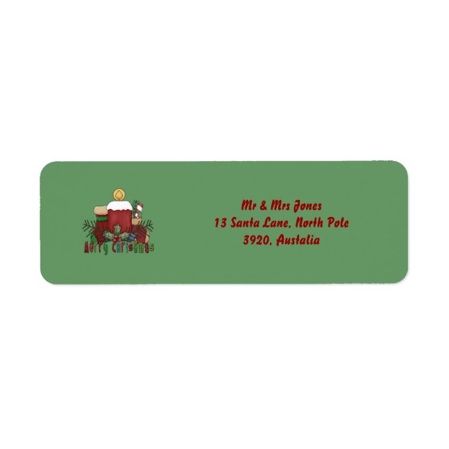 Christmas Boots, Label (Front)