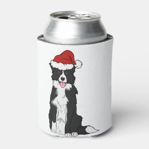 Christmas Border Collie   Can Cooler