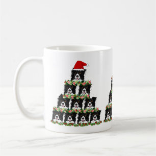 Christmas Border Collie Christmas Tree Coffee Mug