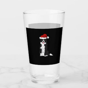 Christmas Border Collie Classic T-Shirt Glass