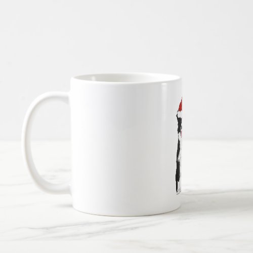 Christmas Border Collie   Coffee Mug