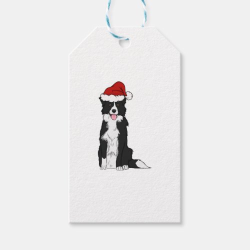Christmas Border Collie   Gift Tags