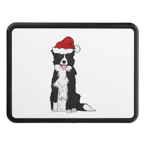 Christmas Border Collie   Hitch Cover