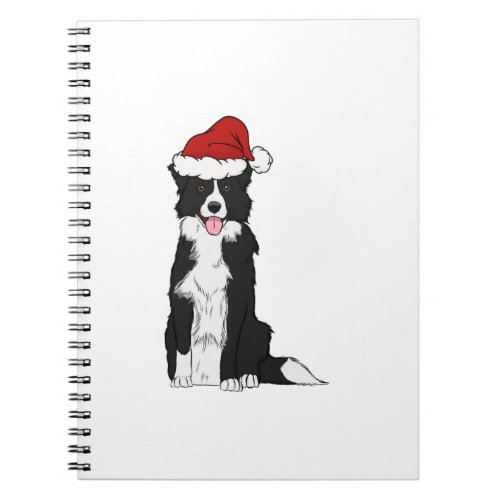 Christmas Border Collie   Notebook