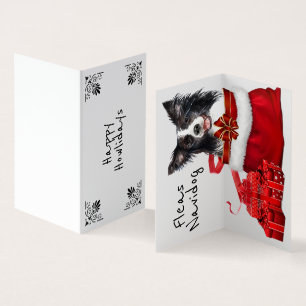 Christmas Border Collie Santa sack DIY wishes