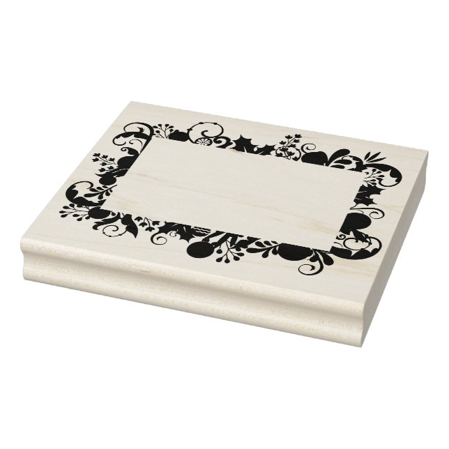 Christmas Border Frame DIY Journaling Scrapbooking Rubber Stamp (Stamp)