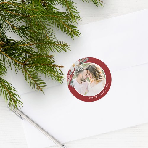 Christmas Botanical Photo Sticker