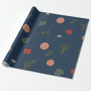 Christmas botanical seamless vintage beautiful pat wrapping paper