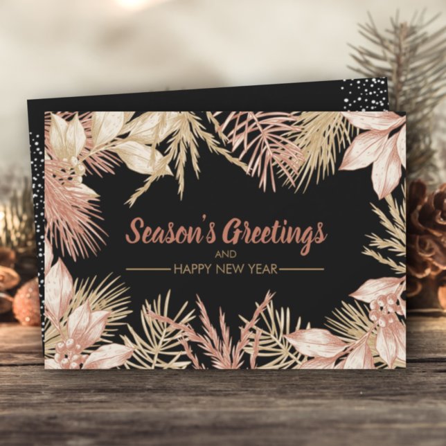 Christmas Botanicals Flat Holiday Card (Creator Uploaded)