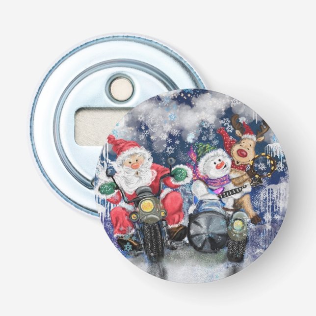 Christmas Bottle Opener with Happy Friends (Front)