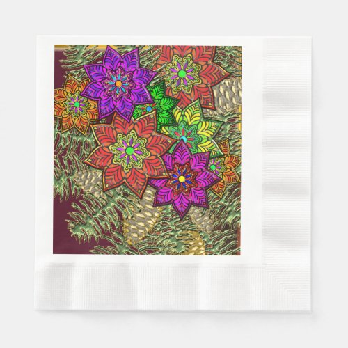 Christmas Bouquet  Napkins