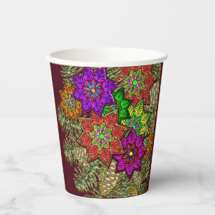 Christmas Bouquet  Paper Cups