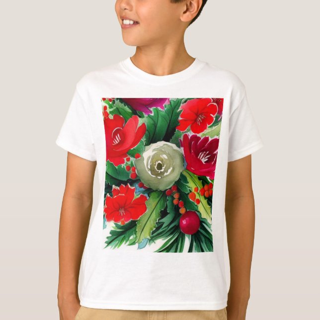 Christmas Bouquet T-Shirt (Front)