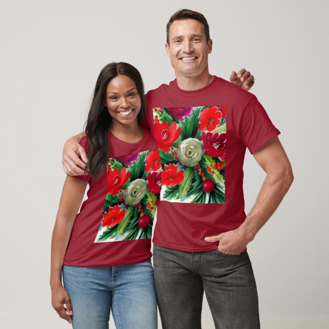 Christmas Bouquet T-Shirt (Unisex)