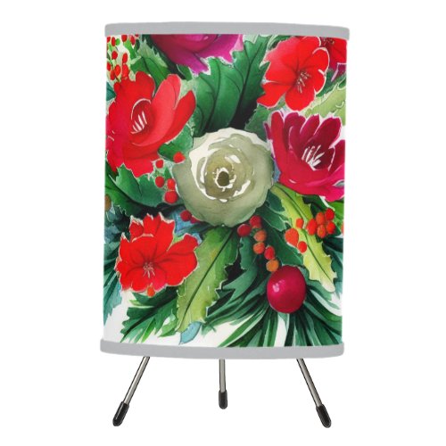 Christmas Bouquet Tripod Lamp