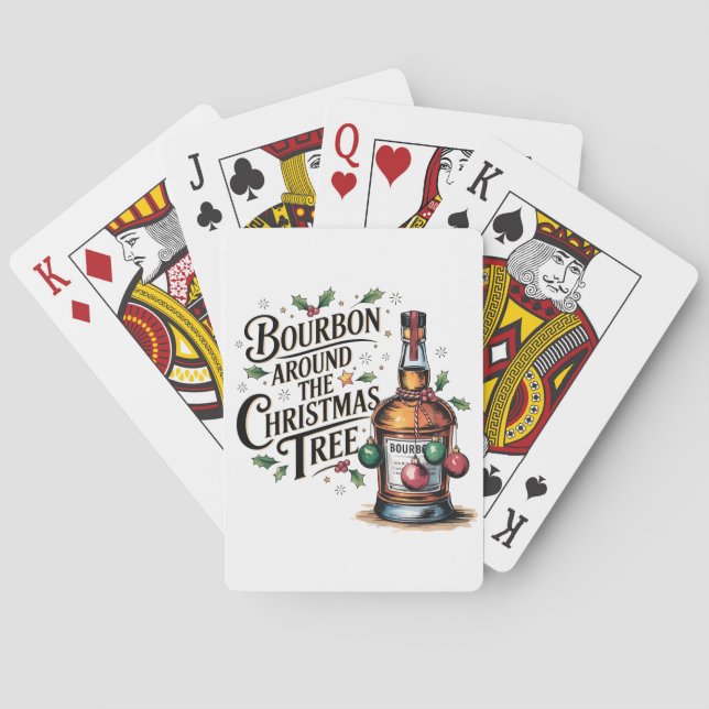 Christmas Bourbon Playing Cards (Back)