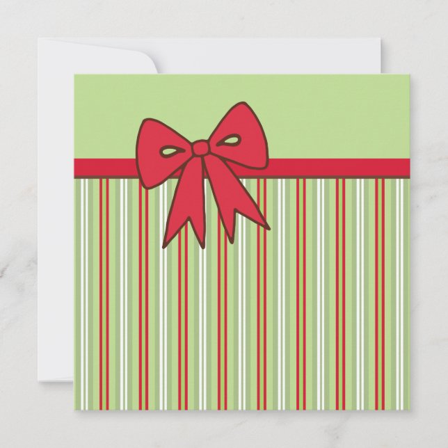 Christmas Bow Invitations (Front)