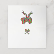 Christmas Bow  Place Card