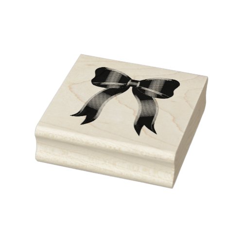 Christmas Bow Rubber Stamp