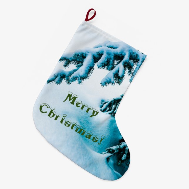 Christmas Bow Stocking (Front (Hanging))