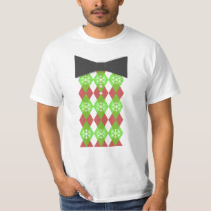 Christmas Bow Tie T-Shirt
