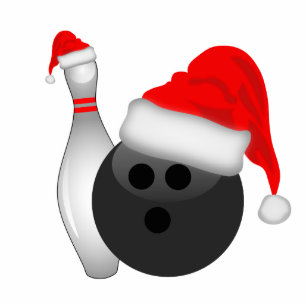 Christmas Bowling Ball and Pin Ornament