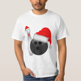 Christmas Bowling Ball and Pin T-Shirt