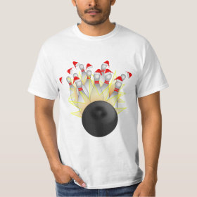 Christmas Bowling Strike T-Shirt