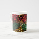 Christmas Bows Colorful Festive Holiday Bone China Mug