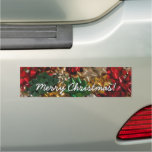 Christmas Bows Colorful Festive Holiday Car Magnet